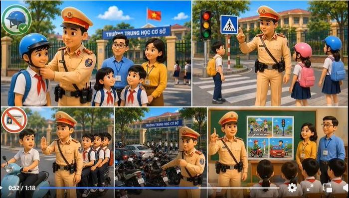 Từ những buổi tuyên truyền trực tiếp, tờ rơi hay pano, áp phích truyền thống, công tác phổ biến pháp luật về trật tự, an toàn giao thông đang chuyển mạnh lên môi trường số.