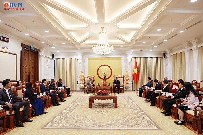Toàn cảnh buổi tiếp.