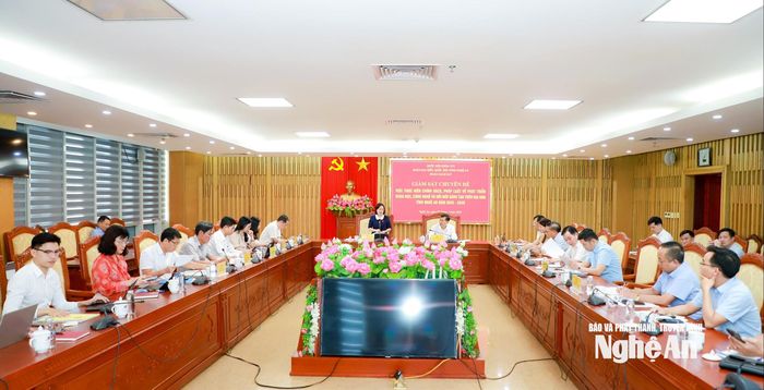 Quang cảnh cuộc làm việc. Ảnh: Thành Duy