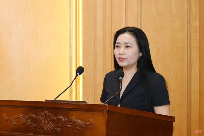 Quyền Giám đốc Sở Ngoại vụ Ngô Thị Hoài Nam thông tin về công tác đối ngoại.