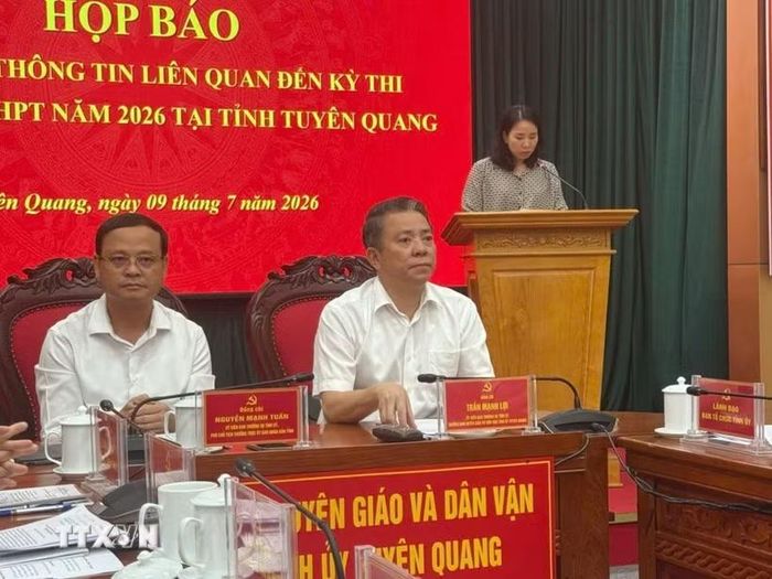 Quang cảnh họp báo. (Ảnh: Hoàng Hải/TTXVN)