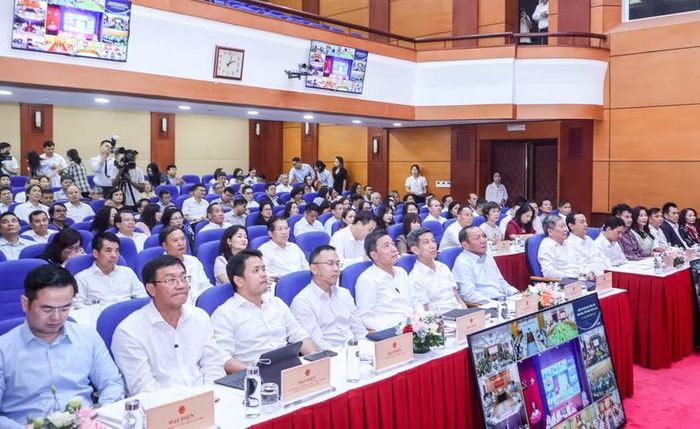 Các đại biểu dự Hội nghị tại Bộ Văn hóa, Thể thao và Du lịch. (Ảnh: Tam Ninh)