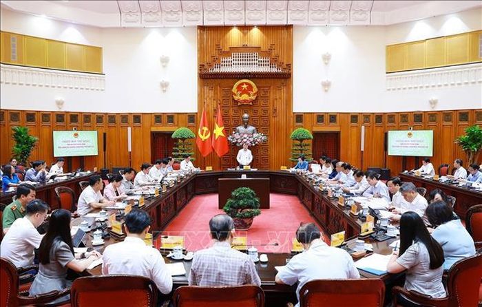 Phiên họp thứ nhất Ban chỉ đạo Trung ương thực hiện các Chương trình mục tiêu quốc gia. Ảnh: Dương Giang/TTXVN.