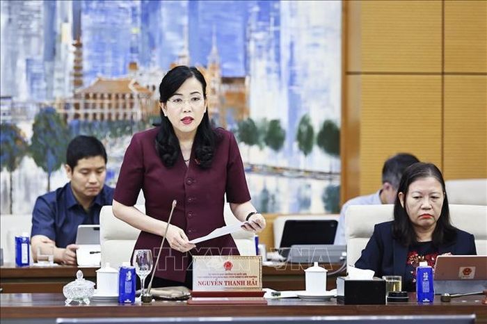 Chủ nhiệm Ủy ban Khoa học, Công nghệ và Môi trường của Quốc hội Nguyễn Thanh Hải phát biểu. Ảnh: Doãn Tấn/TTXVN