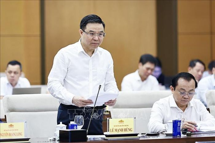 Bộ trưởng Bộ Công Thương Lê Mạnh Hùng phát biểu. Ảnh: Doãn Tấn/TTXVN