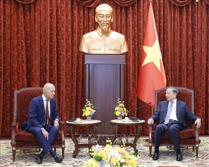 Tổng Bí thư, Chủ tịch nước Tô Lâm tiếp Đại sứ Hà Lan tại Việt Nam Kees van Baar. Ảnh: Thống Nhất/TTXVN