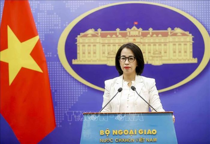 Người phát ngôn Bộ Ngoại giao Phạm Thu Hằng. Ảnh: An Đăng/TTXVN