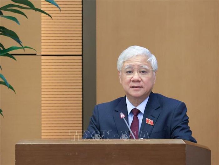 Phó Chủ tịch Thường trực Quốc hội Đỗ Văn Chiến phát biểu. Ảnh: Tuấn Anh/TTXVN