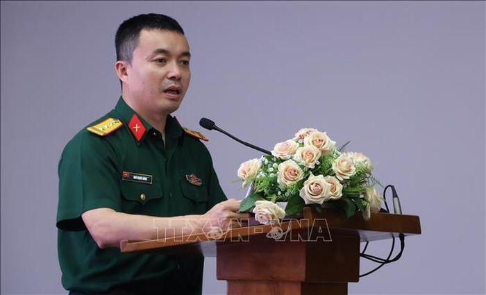 Ông Ngô Mạnh Hùng, Giám đốc Viettel TP Hồ Chí Minh phát biểu tại buổi lễ.