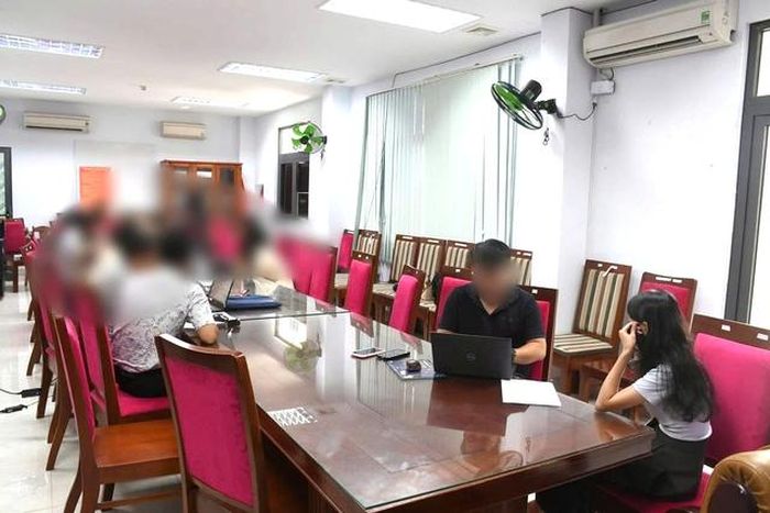 Các đối tượng liên quan hệ thống BIT99 tại thời điểm làm việc với cơ quan công an.