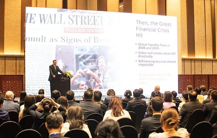 Giám đốc điều hành Trung tâm Tài chính quốc tế Dubai chia sẻ kinh nghiệm trong khởi tạo và xây dựng Trung tâm Tài chính quốc tế.