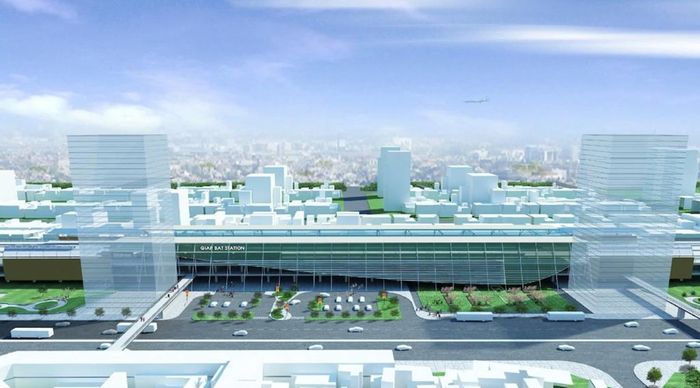 Phối cảnh nhà ga Giáp Bát. Ảnh: UBND TP Hà Nội