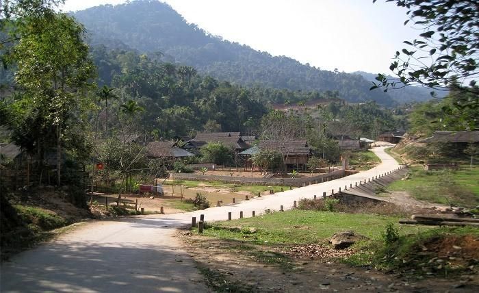 Một góc bản làng Thái cổ. Ảnh: Người Làng Mai