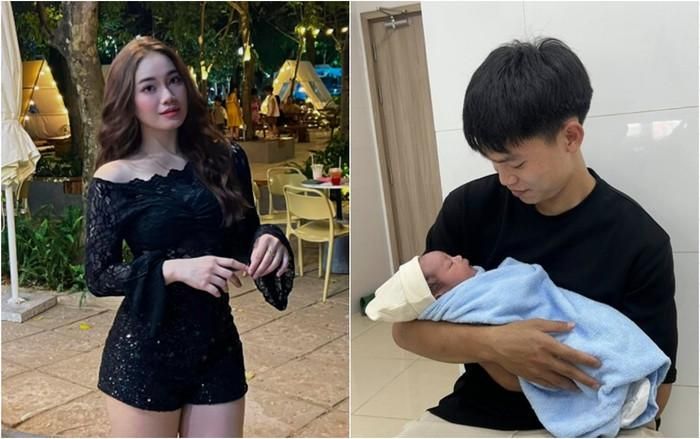 Cô giáo Nguyễn Linh - bà xã cầu thủ Hồ Văn Cường. Cặp đôi hiện đã có con trai đầu lòng.