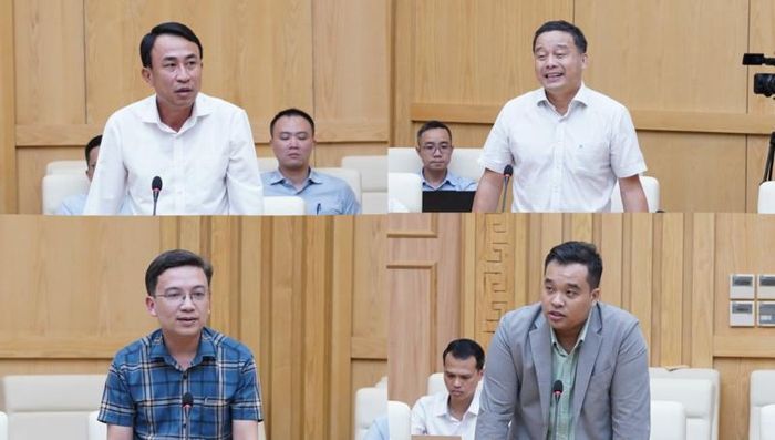 Các đại biểu đóng góp ý kiến tại hội nghị.