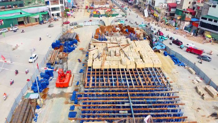 Theo báo cáo, dự án đã hoàn thành trên 40% khối lượng thi công.