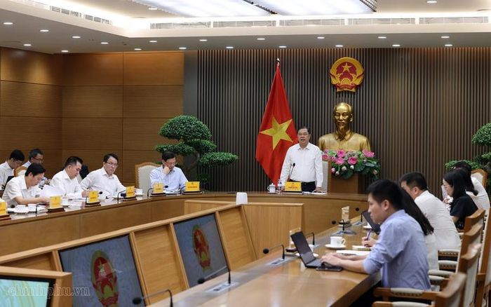 Quang canh cuộc họp. Ảnh: VGP