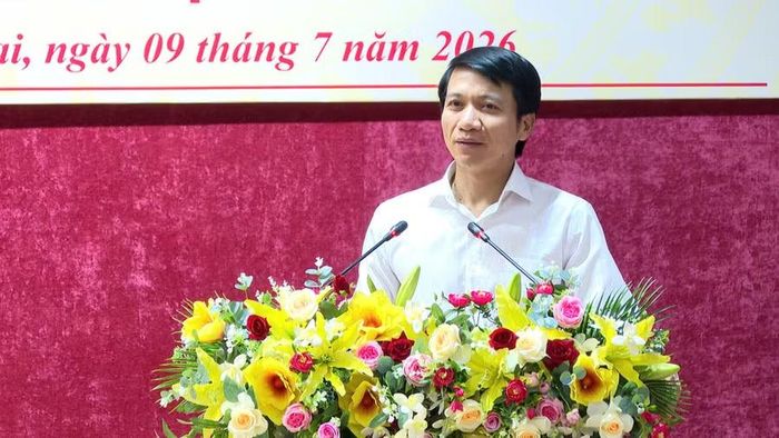 Phó Bí thư Tỉnh ủy, Chủ tịch Ủy ban MTTQ Việt Nam tỉnh Nguyễn Ngọc Lương phát biểu chỉ đạo tại hội nghị. Ảnh: X.Đ