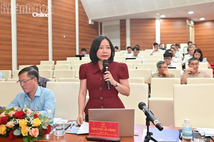 Lãnh đạo Sở Văn hóa, Thể thao và Du lịch phát biểu.