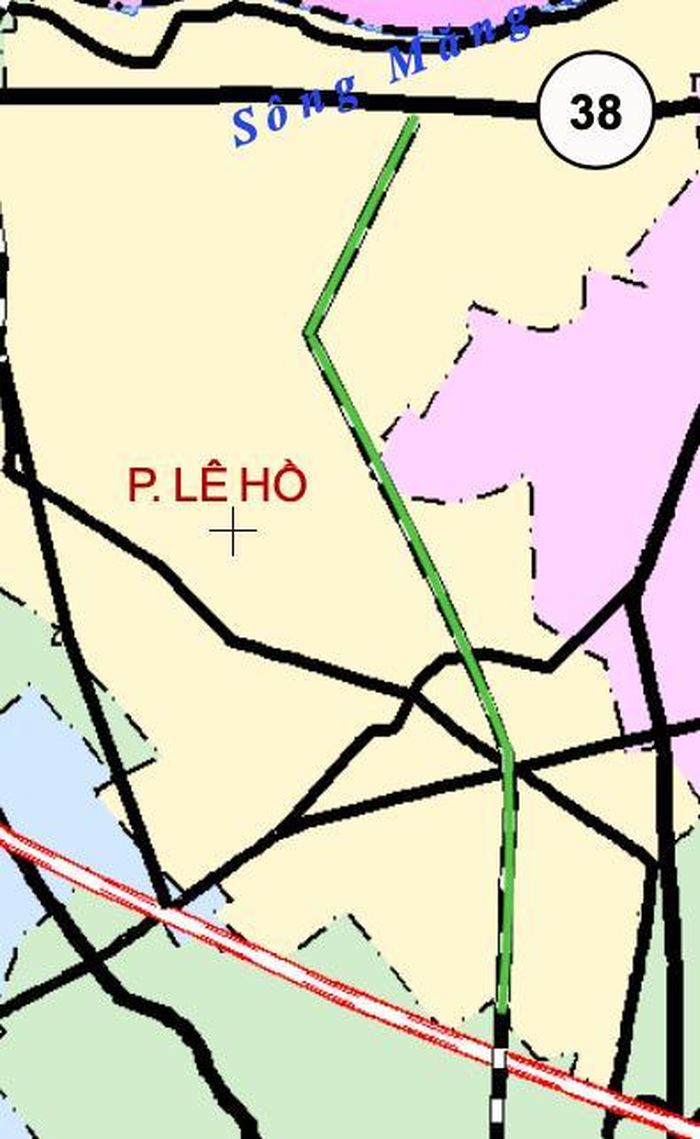 Tuyến đường sẽ mở ở trong phạm vi phường Lê Hồ trong tương lai theo sơ đồ phương hướng phát triển kết cấu hạ tầng kỹ thuật tỉnh Ninh Bình thời kỳ 2021 - 2030, tầm nhìn đến năm 2050.