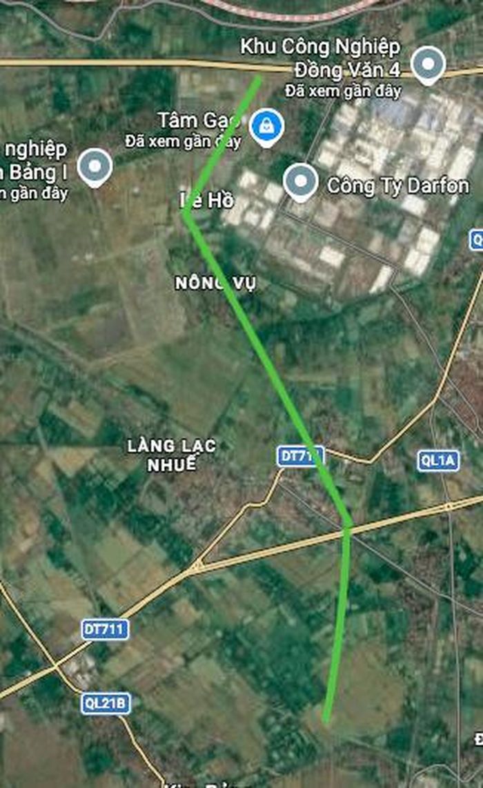 Hình ảnh thực địa trên Google vệ tinh.