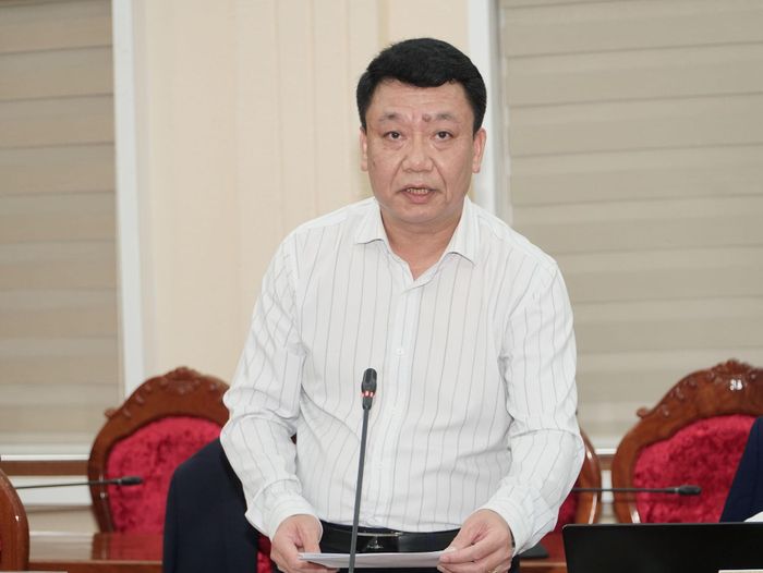 Lãnh đạo Sở Ngoại vụ báo cáo tại hội nghị