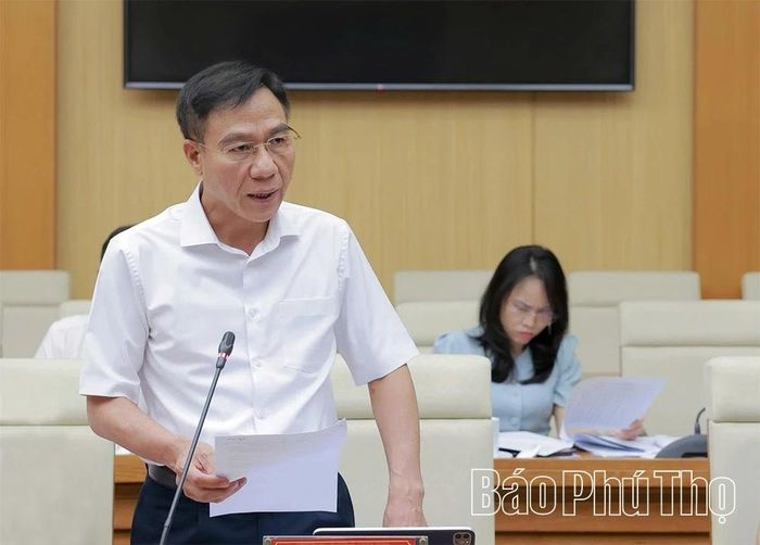 Lãnh đạo Sở Y tế phát biểu tại hội nghị.