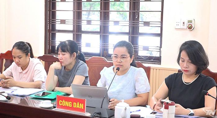 Đại diện các hộ dân liên quan nêu kiến nghị.
