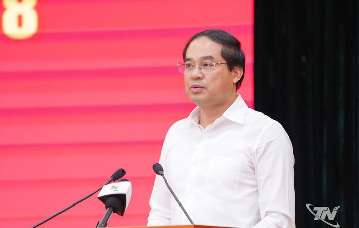 Đồng chí Bí thư Tỉnh ủy Trịnh Xuân Trường phát biểu kết luận.