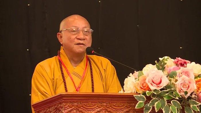 Hòa thượng Thích Gia Quang phát biểu khai mạc