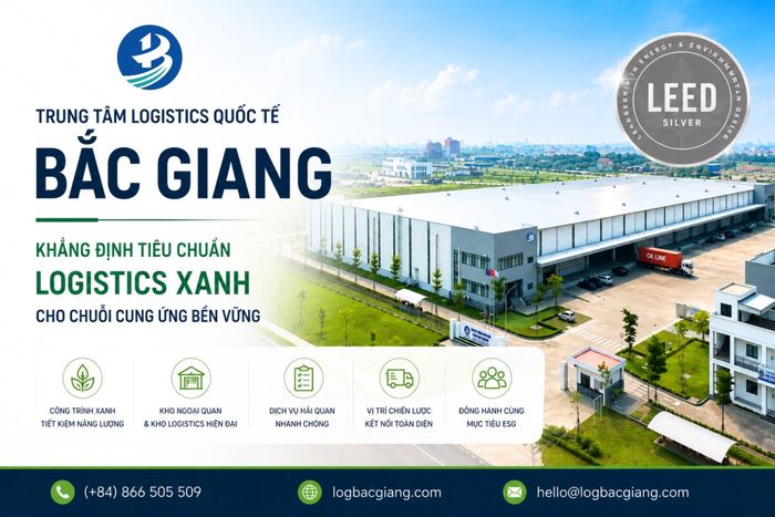 Trung tâm Logistics Quốc tế Bắc Giang hướng tới phát triển hệ sinh thái logistics xanh, tối ưu hiệu quả vận hành và giảm tác động đến môi trường.