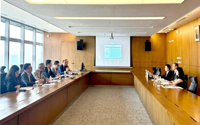 Đoàn công tác Bộ Tài chính đã có buổi làm việc với Ngân hàng Mizuho. Ảnh: Hương Thảo