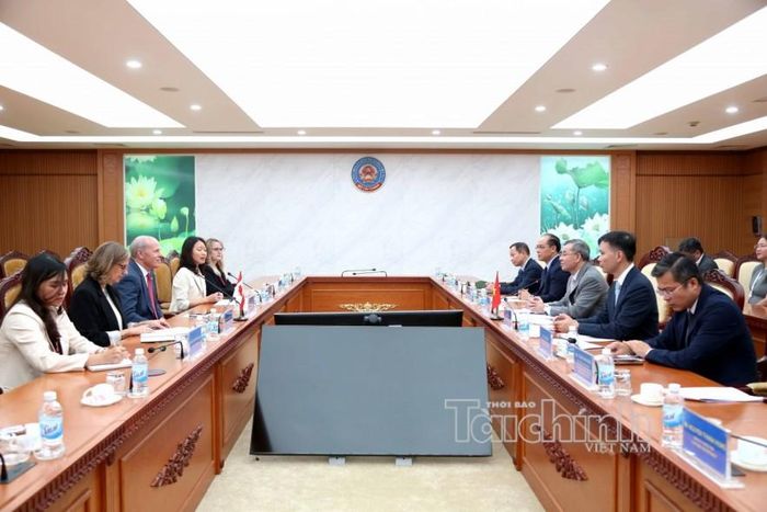 Quang cảnh buổi tiếp. Ảnh: Đức Minh