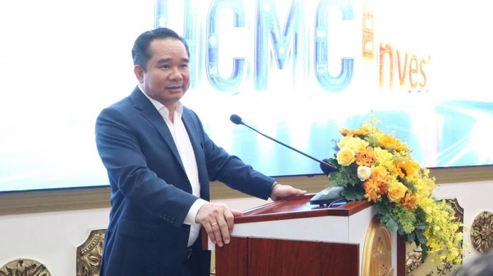 Chủ tịch UBND TP.HCM Nguyễn Văn Được phát biểu. 
