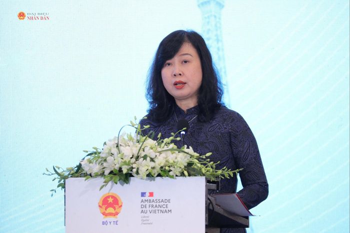 Bộ trưởng Bộ Y tế Đào Hồng Lan phát biểu tại Hội nghị