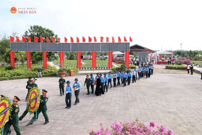Lễ truy điệu và an táng 68 hài cốt liệt sĩ tại Đồng Tháp