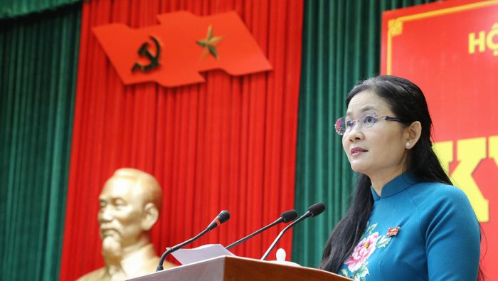 Chủ tịch HĐND TP. Đồng Nai phát biểu bế mạc kỳ họp. Ảnh: Văn Dũng