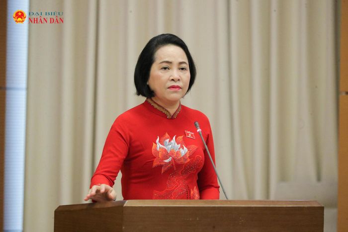 Phó Chủ tịch Quốc hội Nguyễn Thị Thanh phát biểu tại buổi lễ