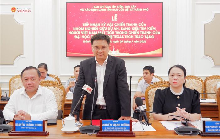 Phó Chủ tịch UBND TP. Hồ Chí Minh Nguyễn Mạnh Cường phát biểu