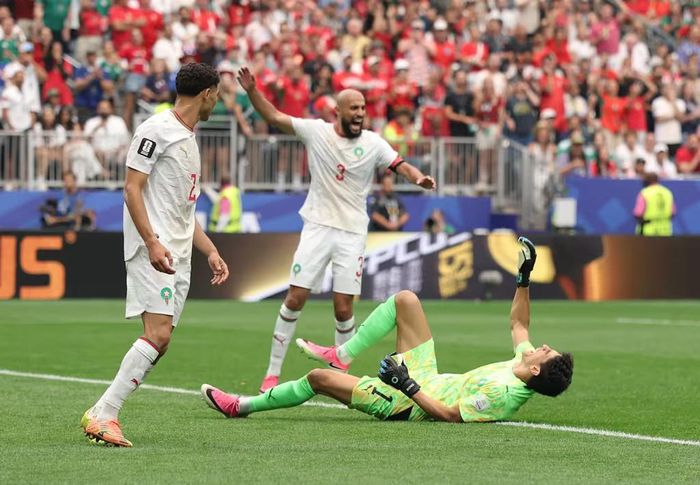 Các cầu thủ Morocco trong trận gặp Canada tại vòng 16 đội World Cup 2026. Ảnh: FIFA