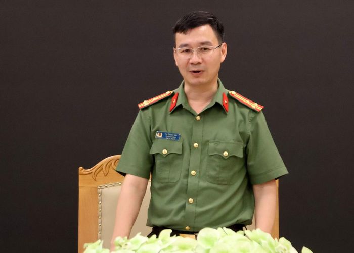 Thượng tá Tạ Thanh Hải, Trưởng Phòng ANKT, Công an tỉnh Quảng Ninh.