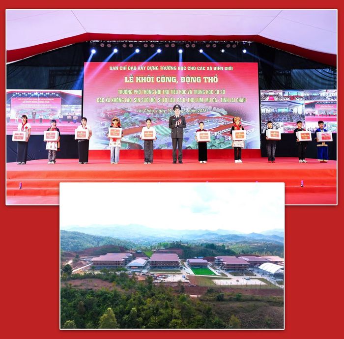 Thực hiện chủ trương đầu tư xây dựng trường học cho các xã biên giới trên đất liền của Bộ Chính trị khóa XIII, hiện 248 trường phổ thông nội trú liên cấp tiểu học và trung học cơ sở tại 248 xã biên giới đất liền đã và đang được xây dựng với yêu cầu hoàn thành trước ngày 30/8/2027, góp phần phát triển giáo dục và giữ vững biên cương.