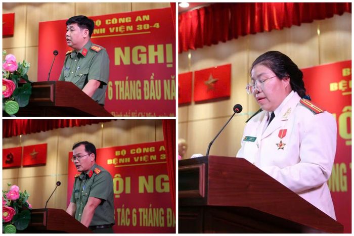 Một số lãnh đạo khoa phòng tham luận tại hội nghị.
