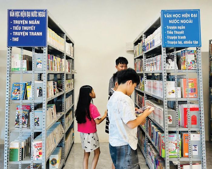 Không gian văn hóa đọc thu hút thiếu nhi.