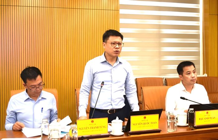 Ông Nguyễn Quốc Toản - Cục trưởng Cục Biển và Hải đảo Việt Nam phát biểu tại Hội thảo. Ảnh: D.Thiện