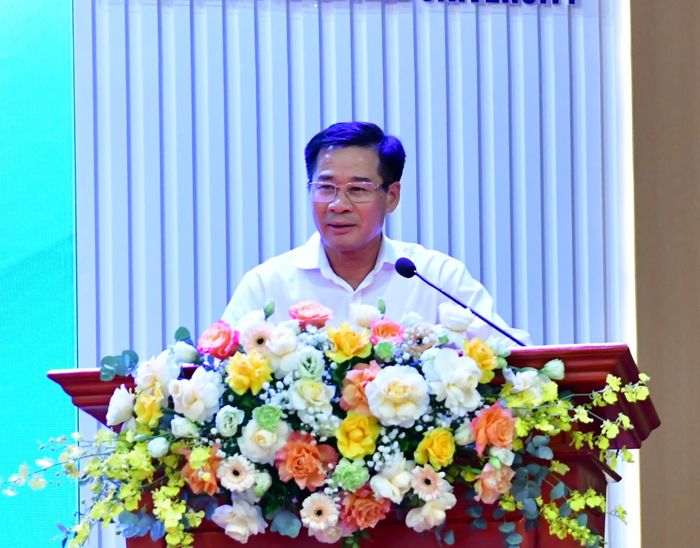 Ông Lê Đình Thăng - Kiểm toán trưởng KTNN chuyên ngành II phát biểu. Ảnh: Thùy Anh