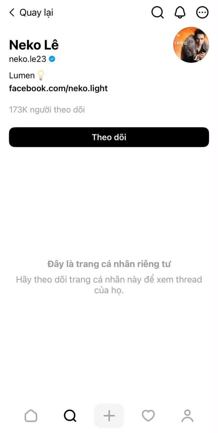 Neko Lê khóa Threads giữa bão dư luận 