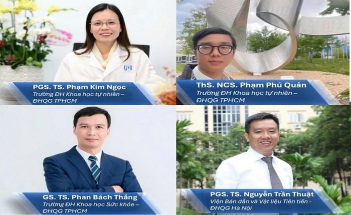 Nhóm tác giả được trao bằng sáng chế cho công nghệ chế tạo memristor trên nền tảng vật liệu oxit crom (CrOₓ). Ảnh: ĐHQG TP.HCM