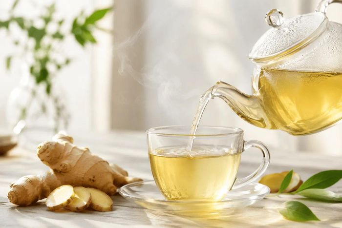 Trà gừng có vị cay nhẹ và tính ấm theo quan điểm Đông y