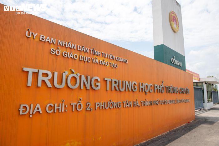 Trường THPT chuyên Tuyên Quang. (Ảnh: Viên Minh)